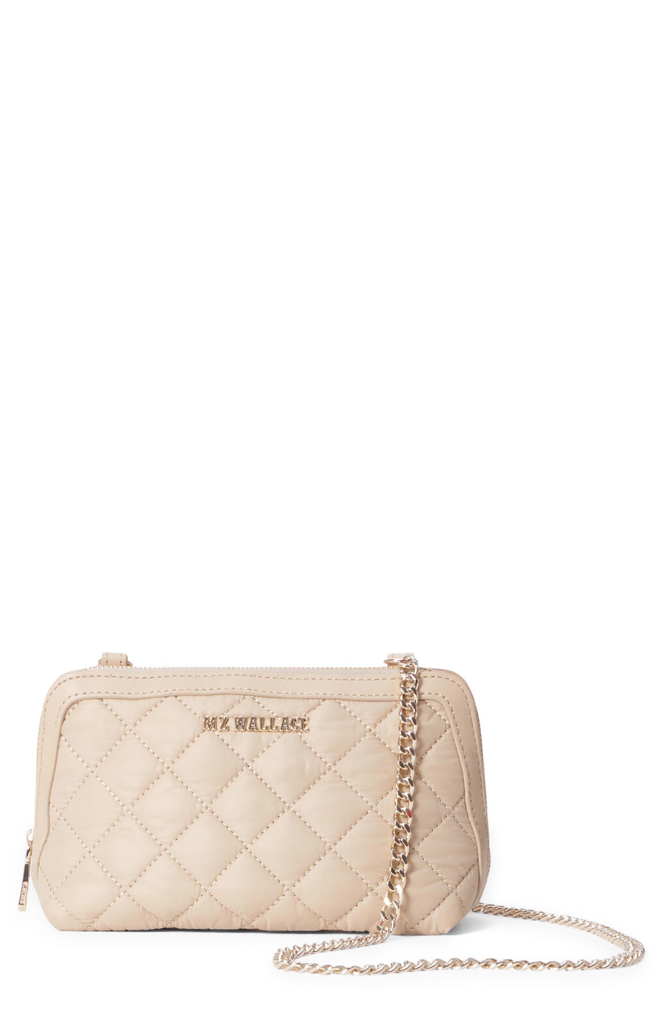 MZ Wallace Small Emily Quilted Crossbody Bag, Main, color, 