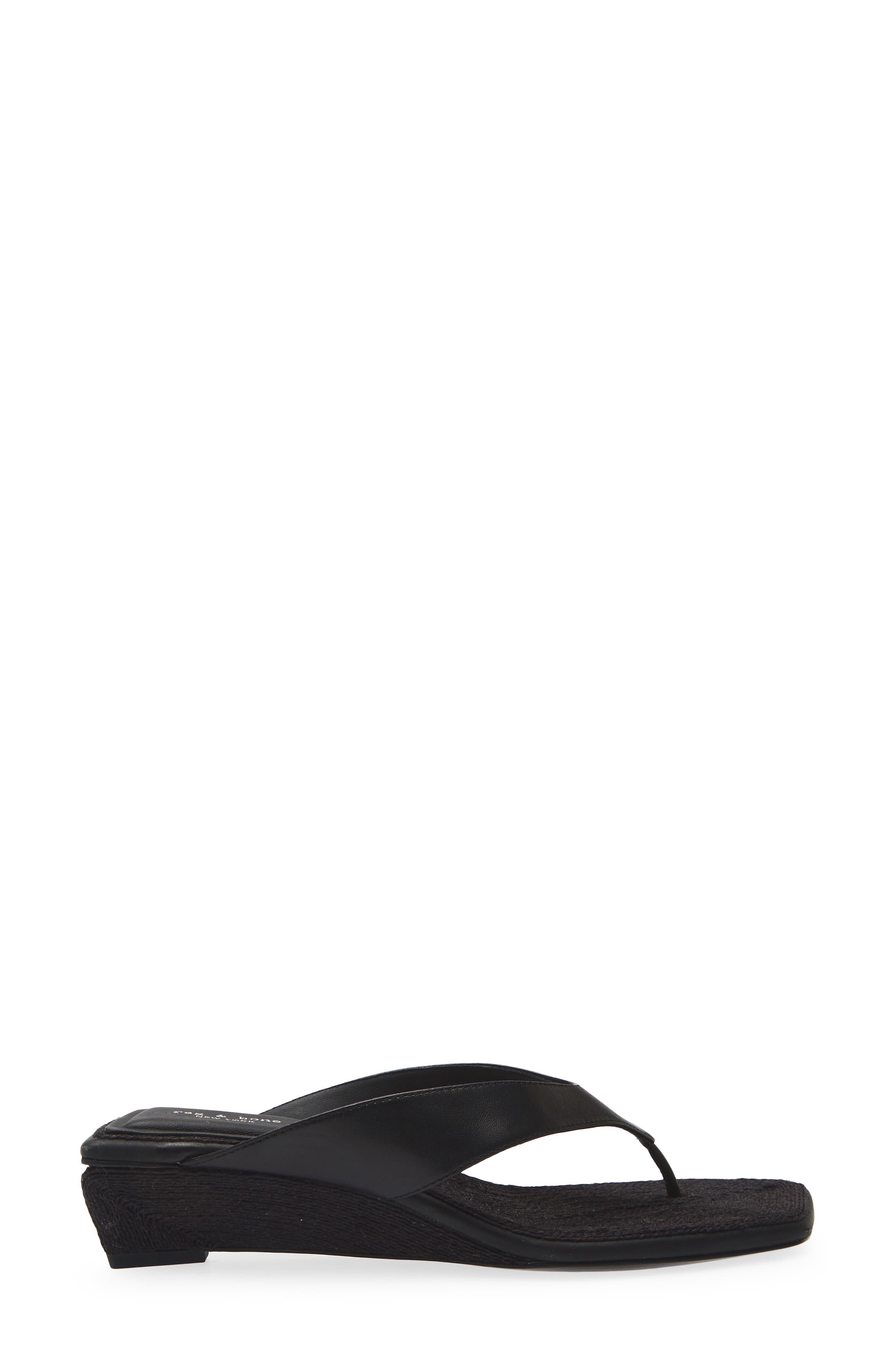 rag & bone Jo Espadrille Wedge Flip Flop, Alternate, color, 