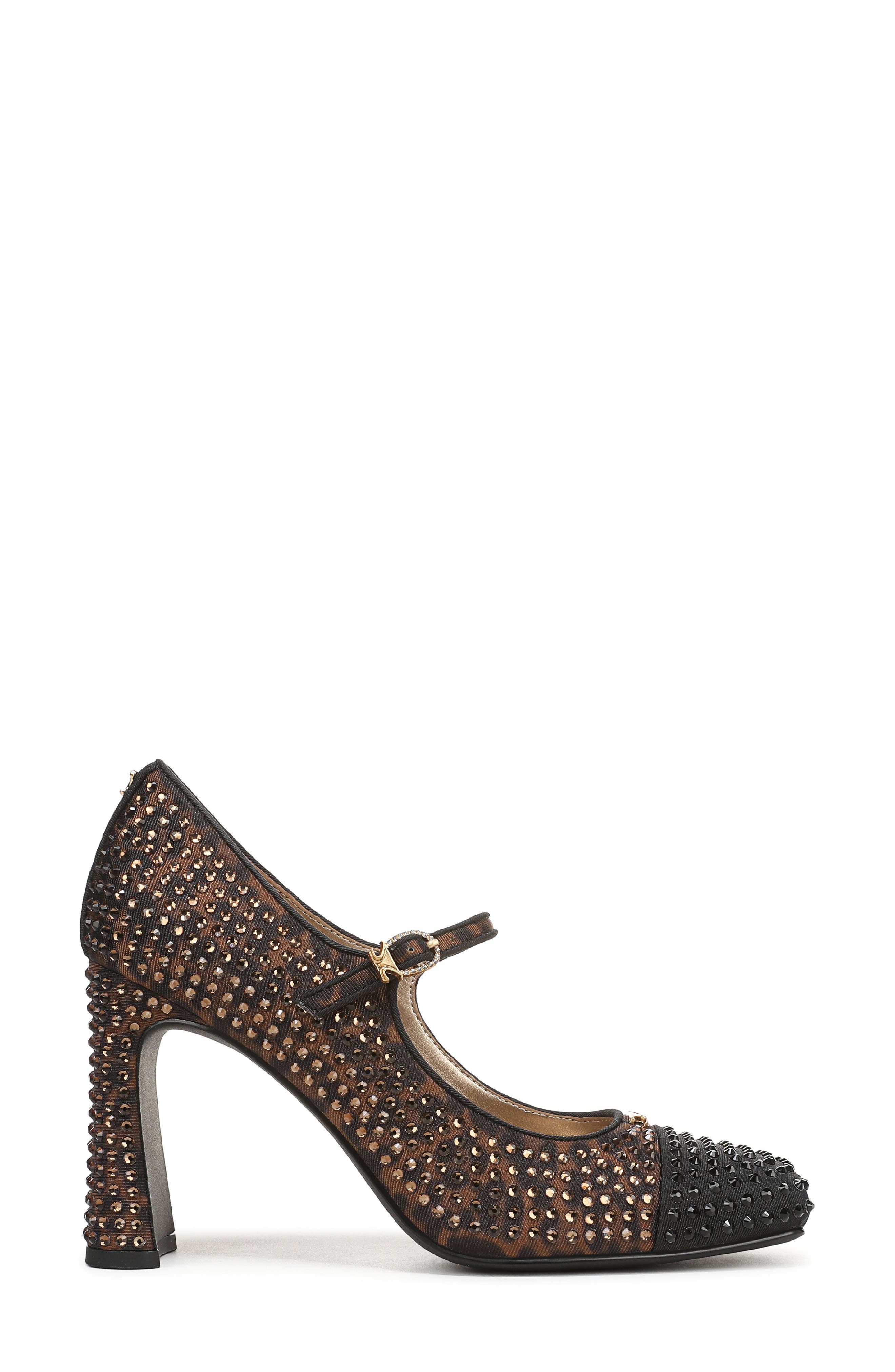 Circus NY by Sam Edelman Elora Glitz Mary Jane Pump, Alternate, color, Black/ Cognac