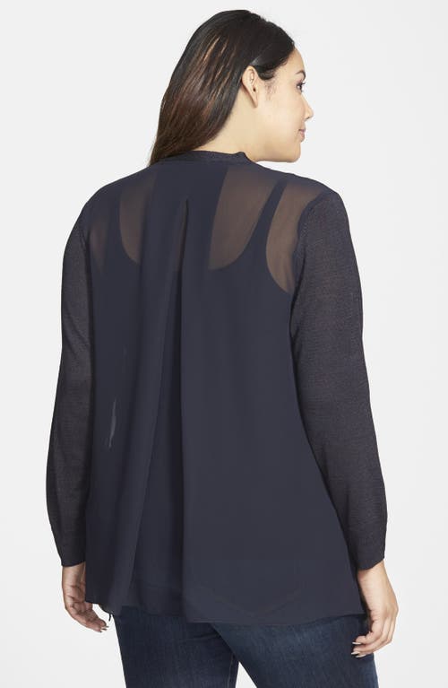 Shop Nic + Zoe Nic+zoe Chiffon Back Cardigan