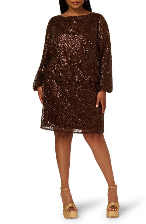 Sequin Embellished Cocktail Dress