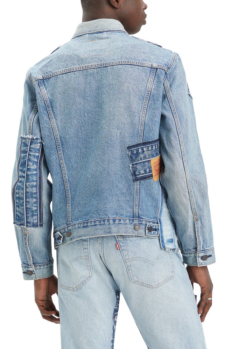 Levi's<sup>®</sup> Patched Denim Trucker Jacket, Alternate, color,