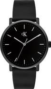 Calvin Klein CK Real Leather Strap Watch, 40mm