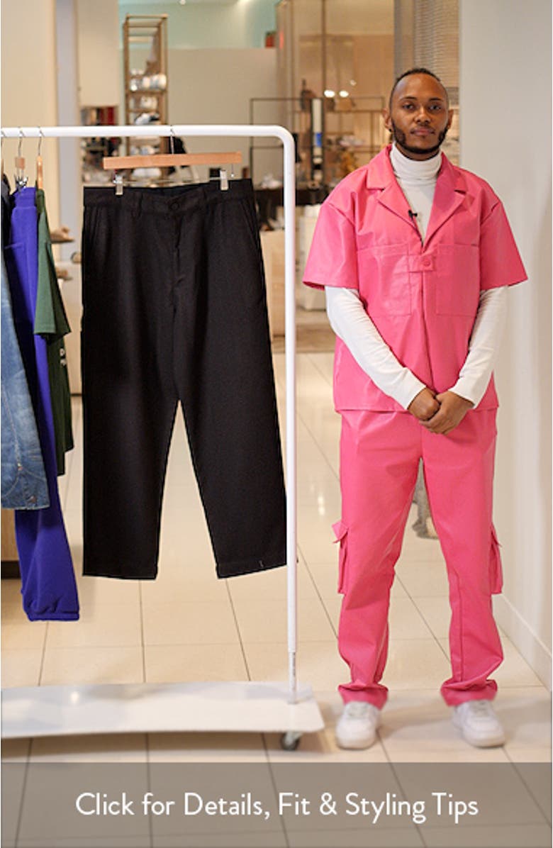 Truman Herringbone Relaxed Straight Leg Pants, sales video thumbnail