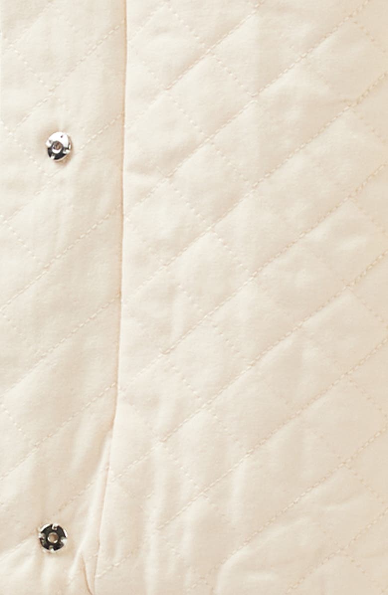 Belle & Bloom Over it Cotton Quilted Bomber Jacket, Alternate, color, Cream