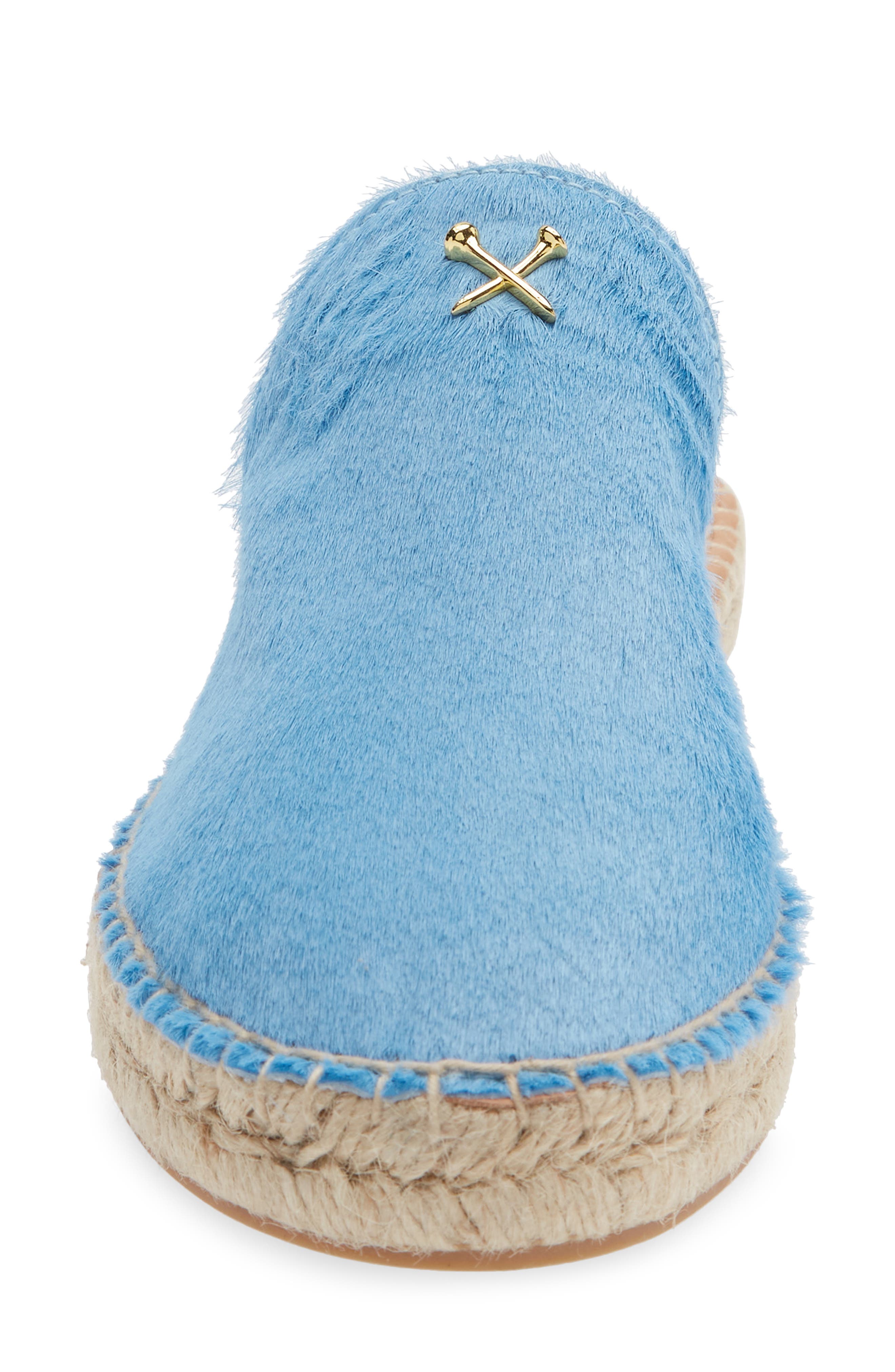 G/FORE Metal Tees Genuine Calf Hair Espadrille Mule, Alternate, color, 