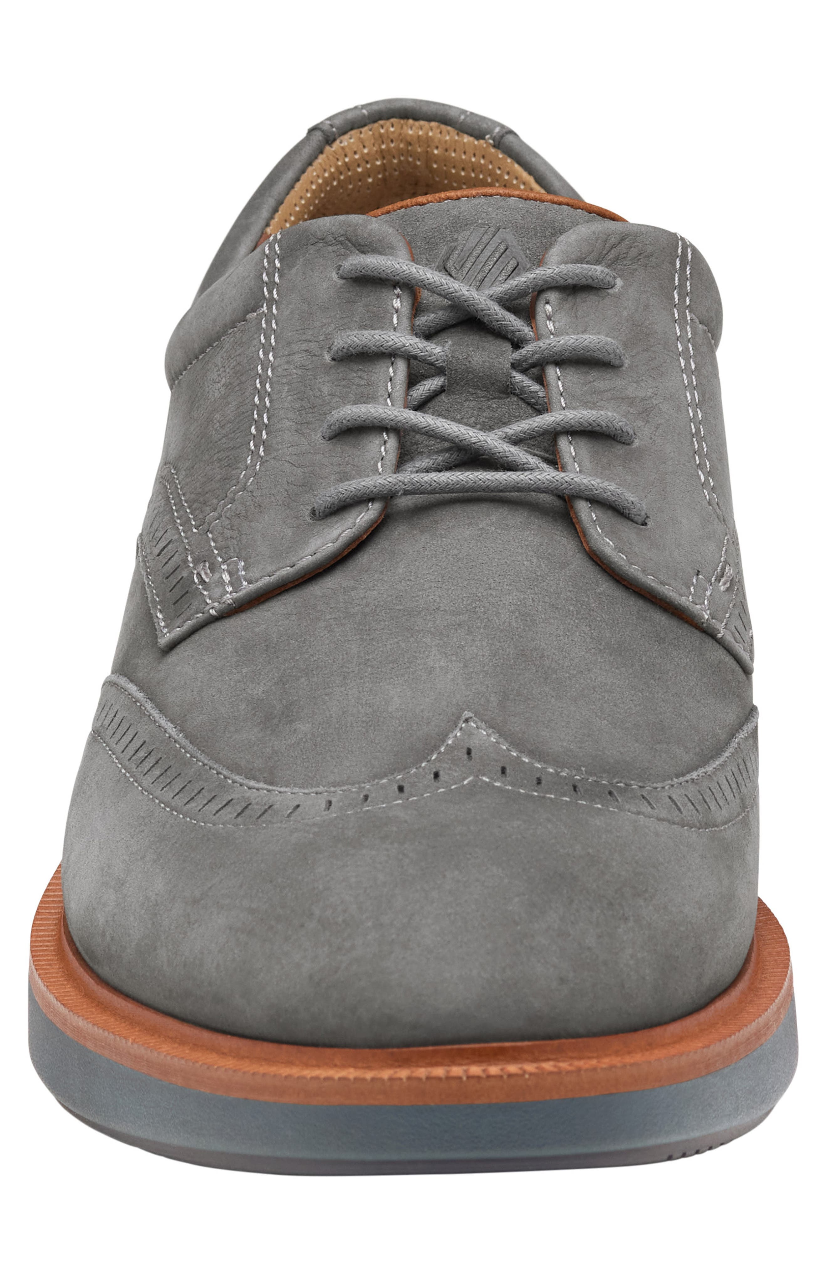 Johnston & Murphy Parker Waterproof Wingtip Derby, Alternate, color, Gray Waterproof Nubuck