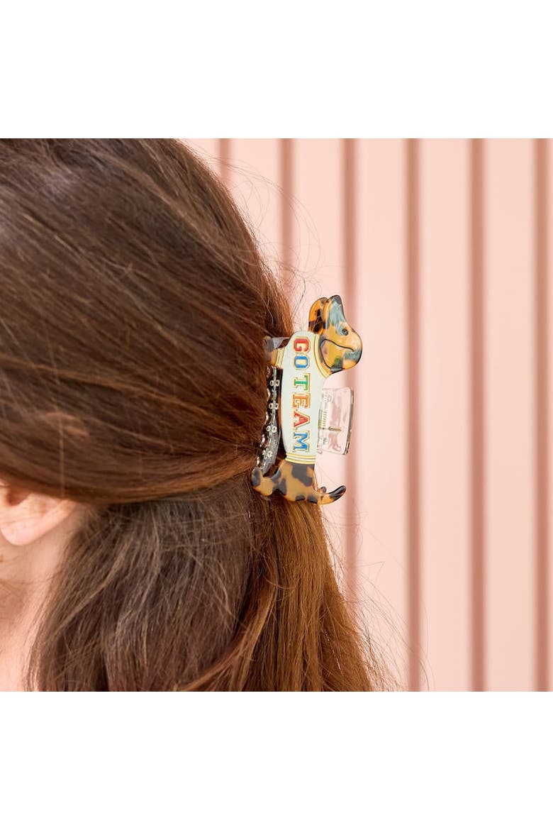 Wiener Dog Hair Claw Clip, Alternate, color, Multicolor