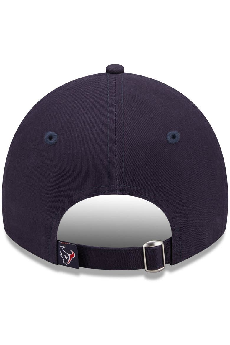 Women's New Era Navy Houston Texans Script 9TWENTY Adjustable Hat, Alternate, color, Navy