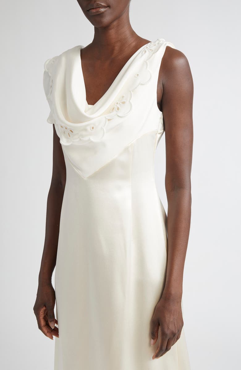 Altuzarra Fragolina Embroidered Silk Gown, Alternate, color, 