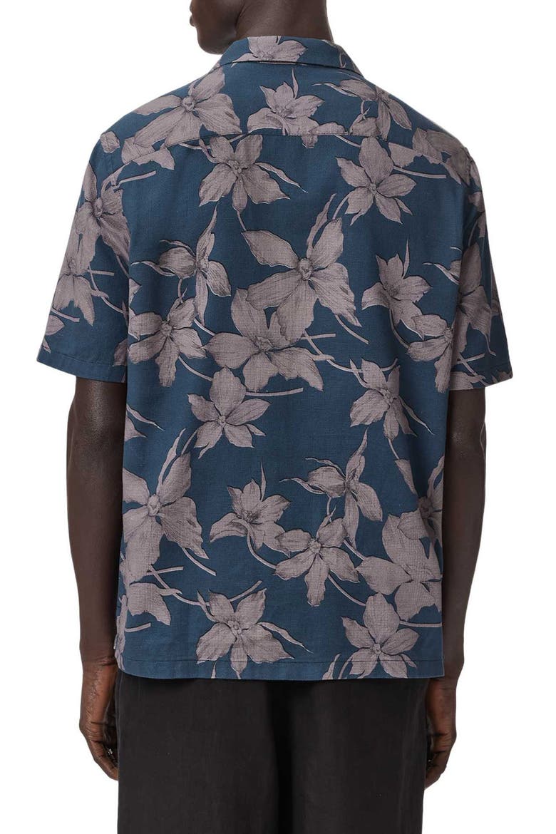Parterre Print Button-Up, Alternate, color, BAY BLUE