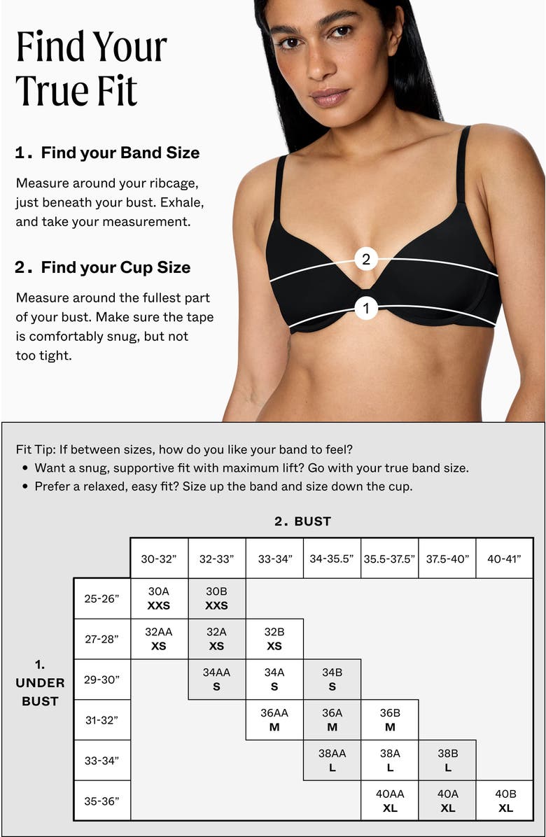 Pepper Simply Smooth T-Shirt Bra, Alternate, color, Black