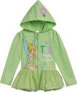 Disney Peter Pan Tinker Bell Zip-Up Hooded Sweatshirt