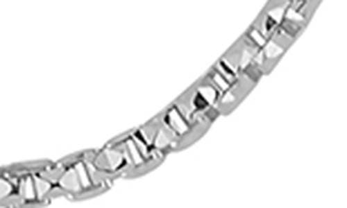 Glaze Jewelry Sterling Silver Box Chain Necklace In White