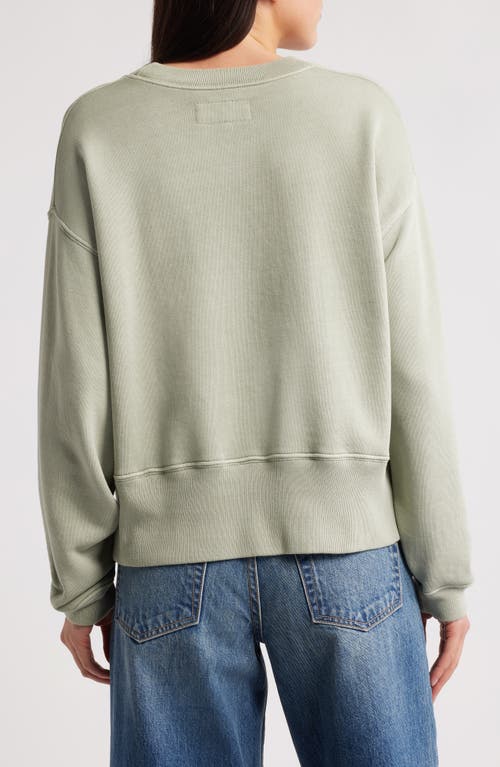 The Great . The League Graphic Sweatshirt In Smoke Green