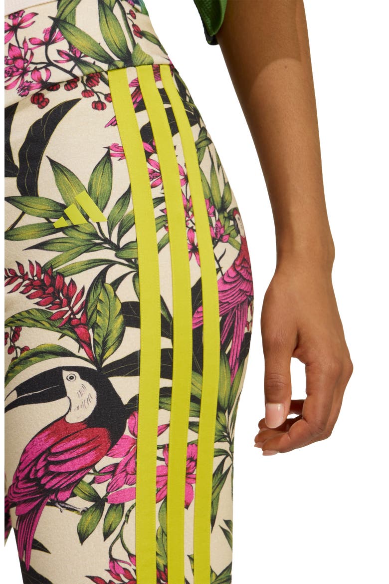 x FARM Rio Bike Shorts, Alternate, color, CRYSTAL LINEN/ FUCHSIA/ LIME