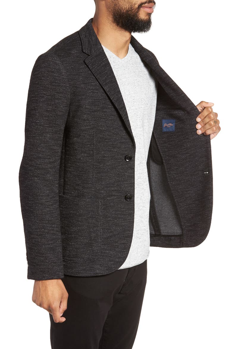 Slim Fit Soft Blazer, Alternate, color, BLACK
