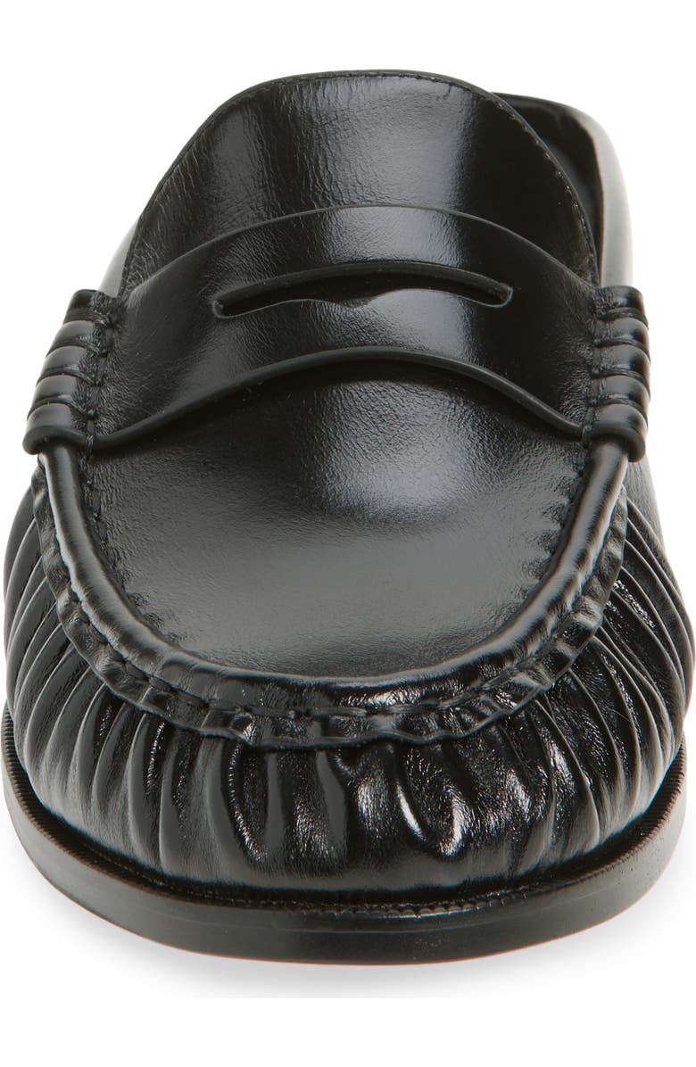 Jeffrey Campbell Goddard Penny Loafer Mule, Alternate, color, Black