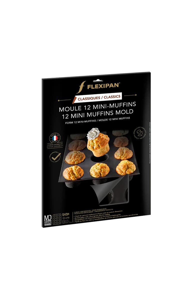 Silpat Flexipan 12 Mini-Muffins Mold, Alternate, color, Black