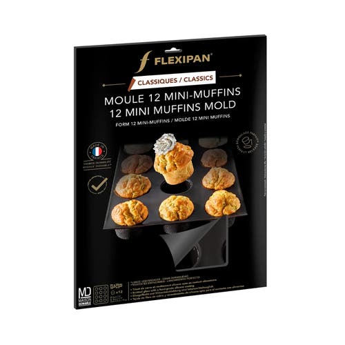 Silpat Flexipan 12 Muffins Premium Silicone Baking Pan In Black