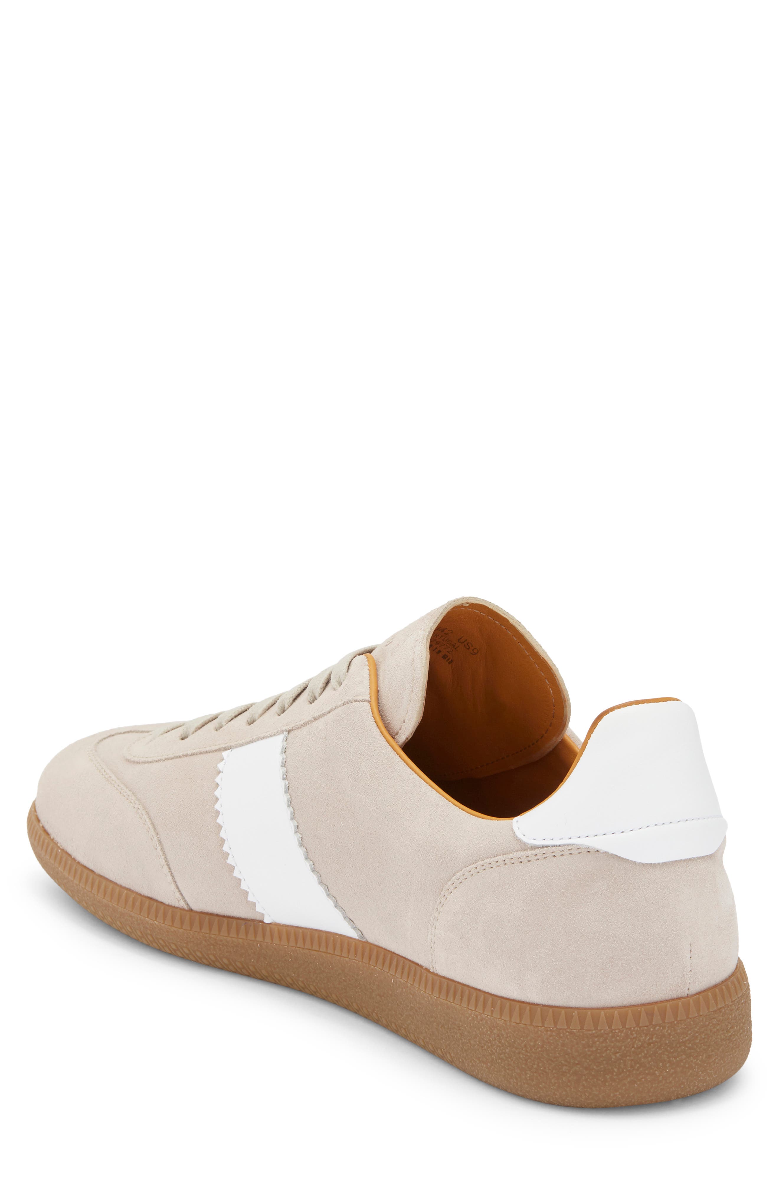 Meta Low Top Sneaker, Alternate, color, CASTORO SUEDE / WHITE