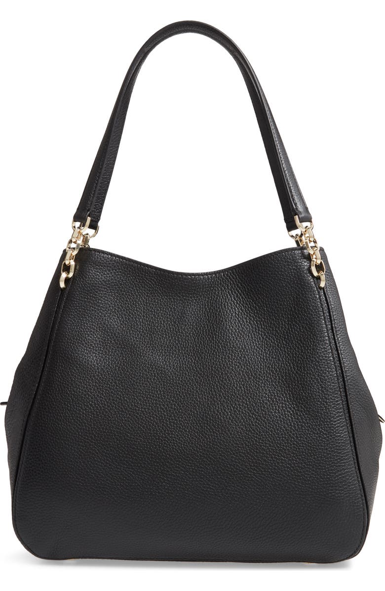 Kate Spade New York large hailey leather shoulder bag, Alternate, color,