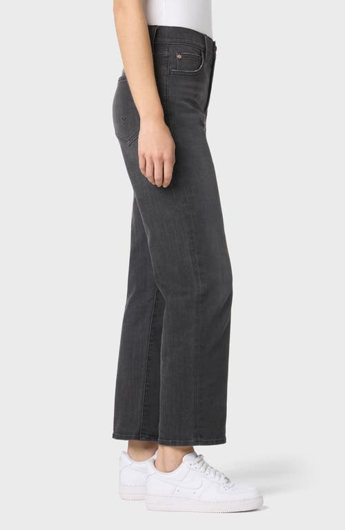 Hudson Jeans Noa High Waist Ankle Straight Leg Jeans In Black