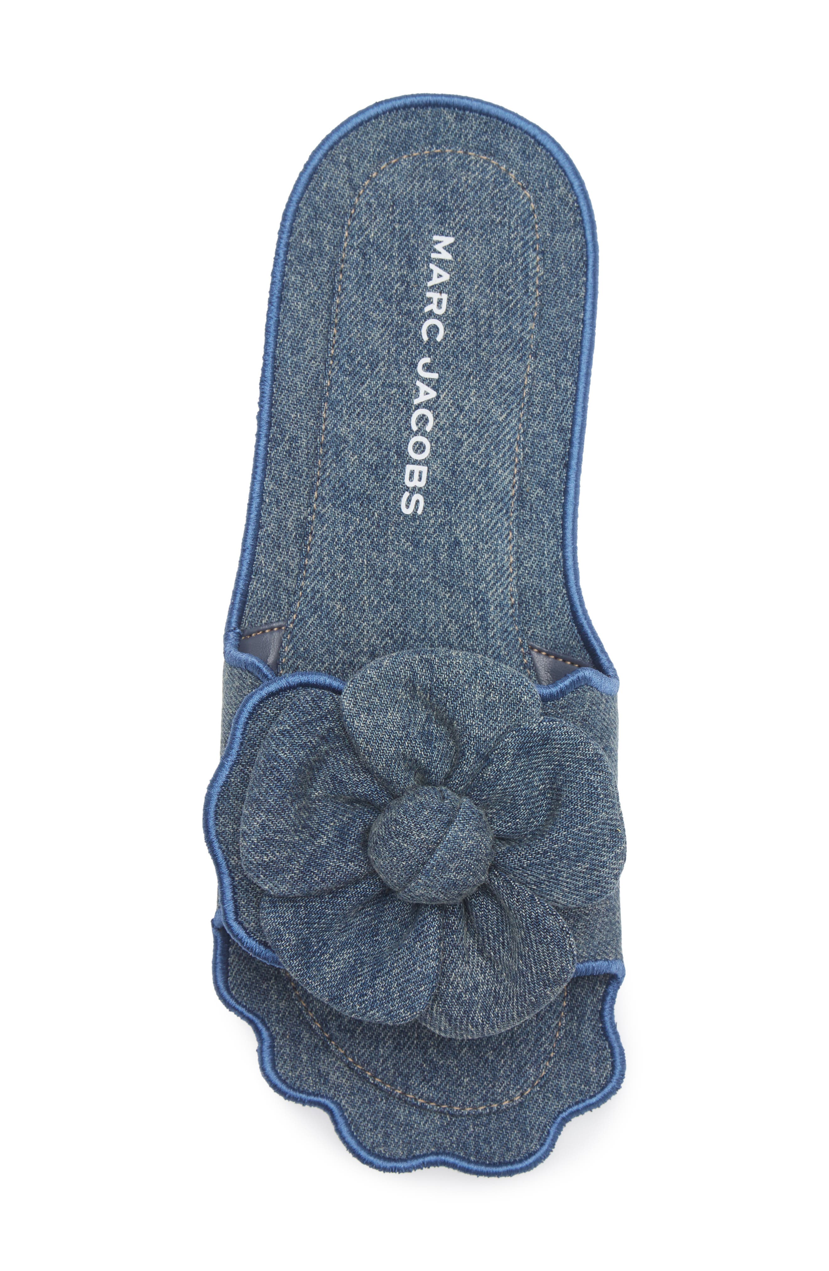 The Daisy Slide Sandal, Alternate, color, MEDIUM WASH INDIGO