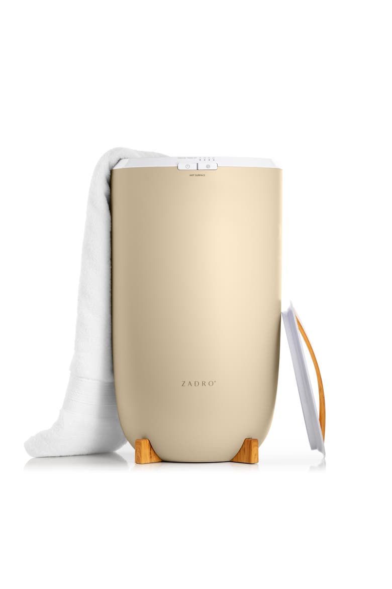 Towel Warmer with Aromatherapy Diffuser and Lavender Essential Oil, Main, color, Bamboo/Ivory