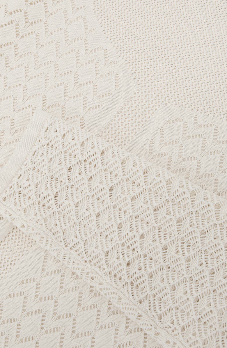 Reiss Bella Pointelle Sweater, Alternate, color, Ivory