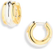 Lié Studio The Harper Mixed Metal Hoop Earrings