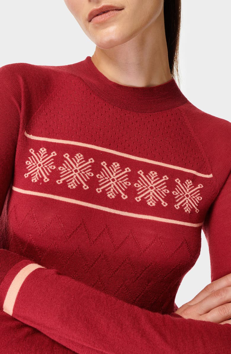 Sweaty Betty Snowflake Base Layer Top, Alternate, color,
