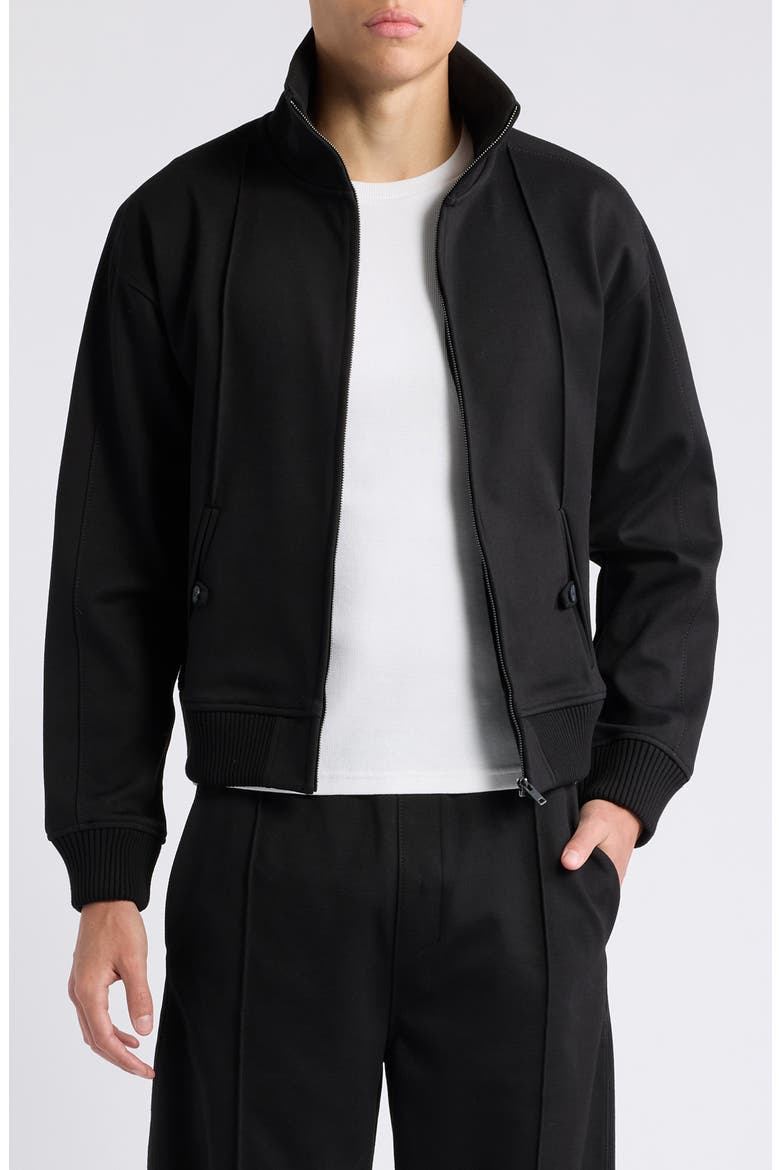 x Entire Studios Cotton Blend Jacket, Main, color, BLACK