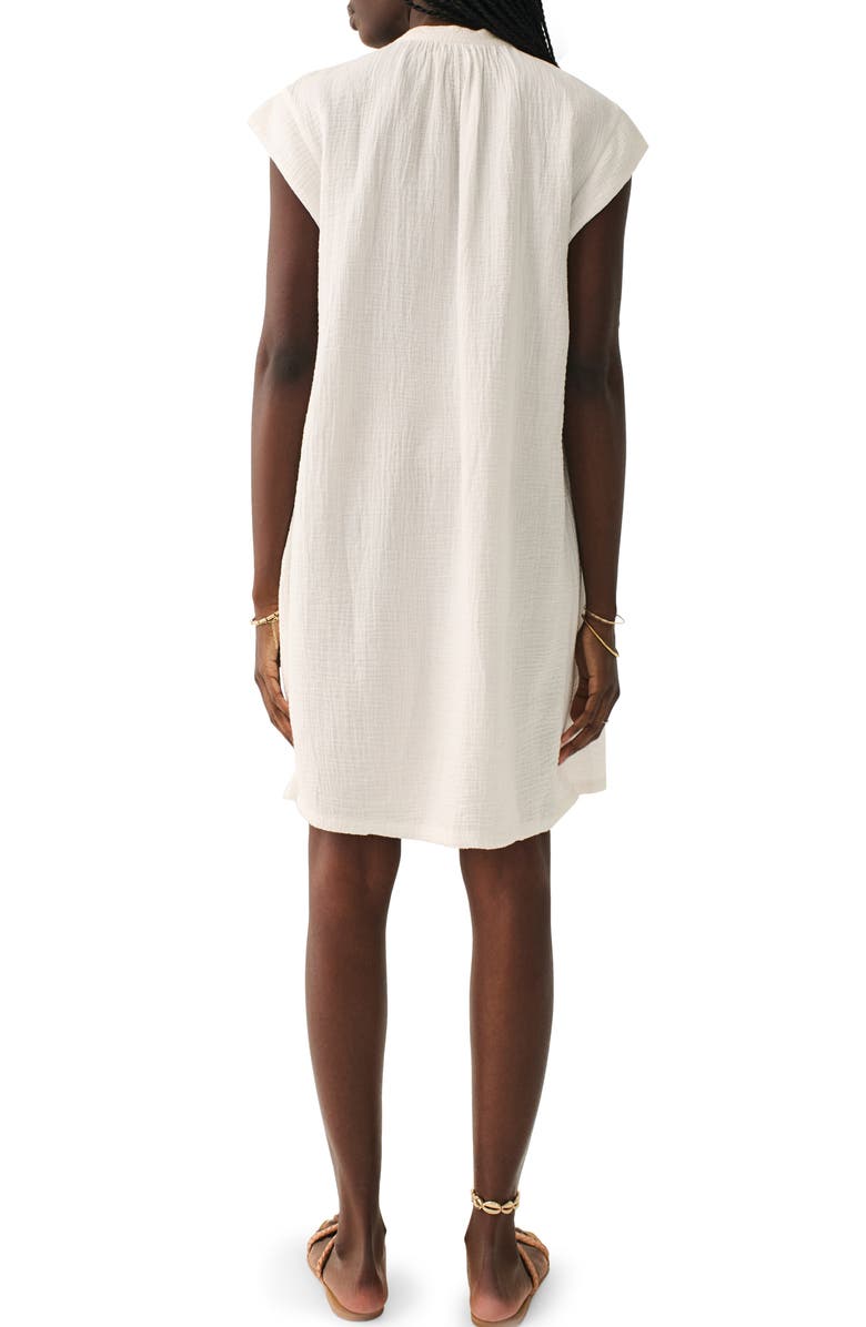Faherty Lucia Dream Organic Cotton Gauze Trapeze Dress, Alternate, color,