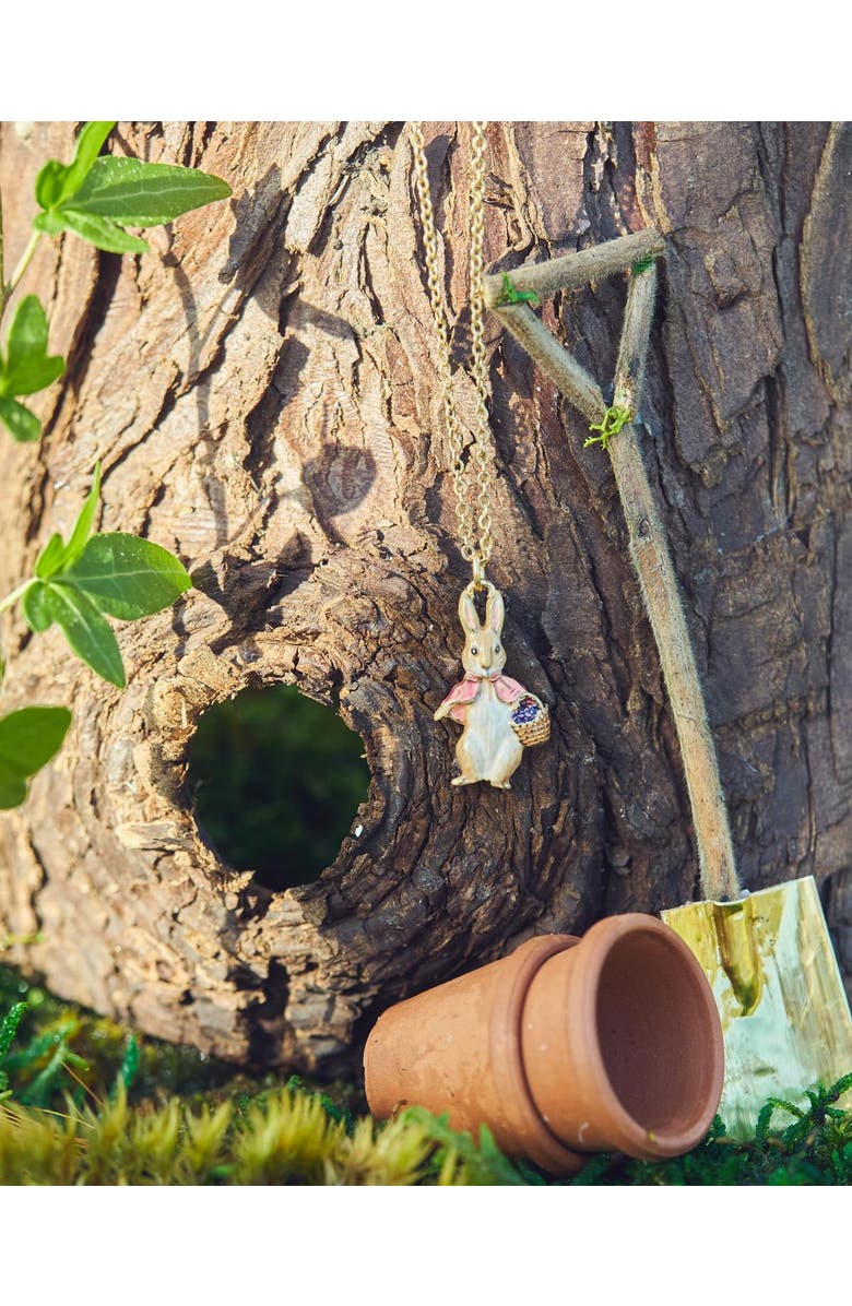 Fable England x Peter Rabbit Cotton-tail Necklace, Alternate, color, Gold