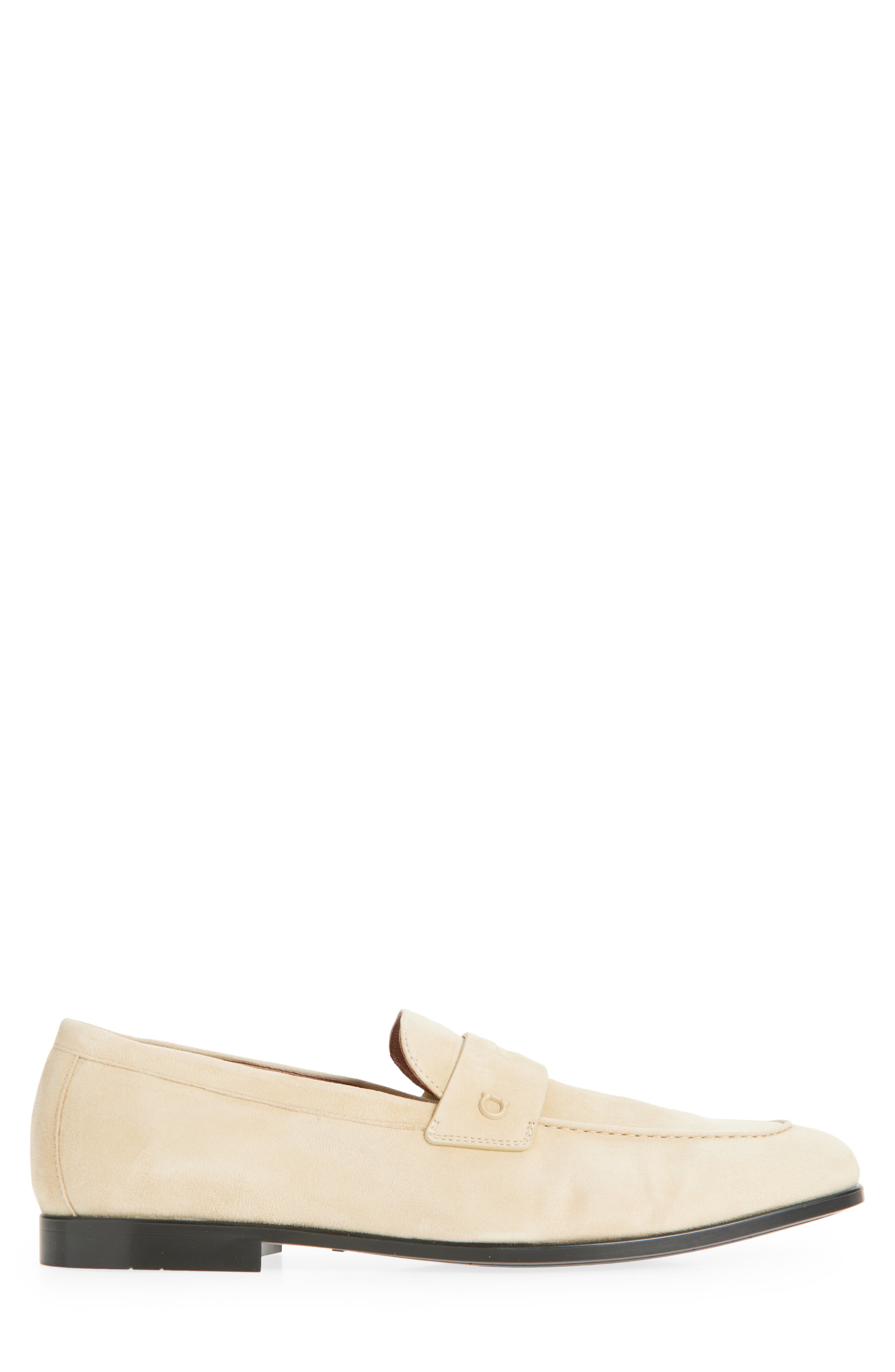 FERRAGAMO Tiberio Penny Loafer, Alternate, color, Ecru Naturale Naturale