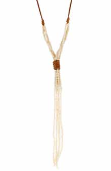 OLIVIA WELLES Beaded Tassel Y-Necklace