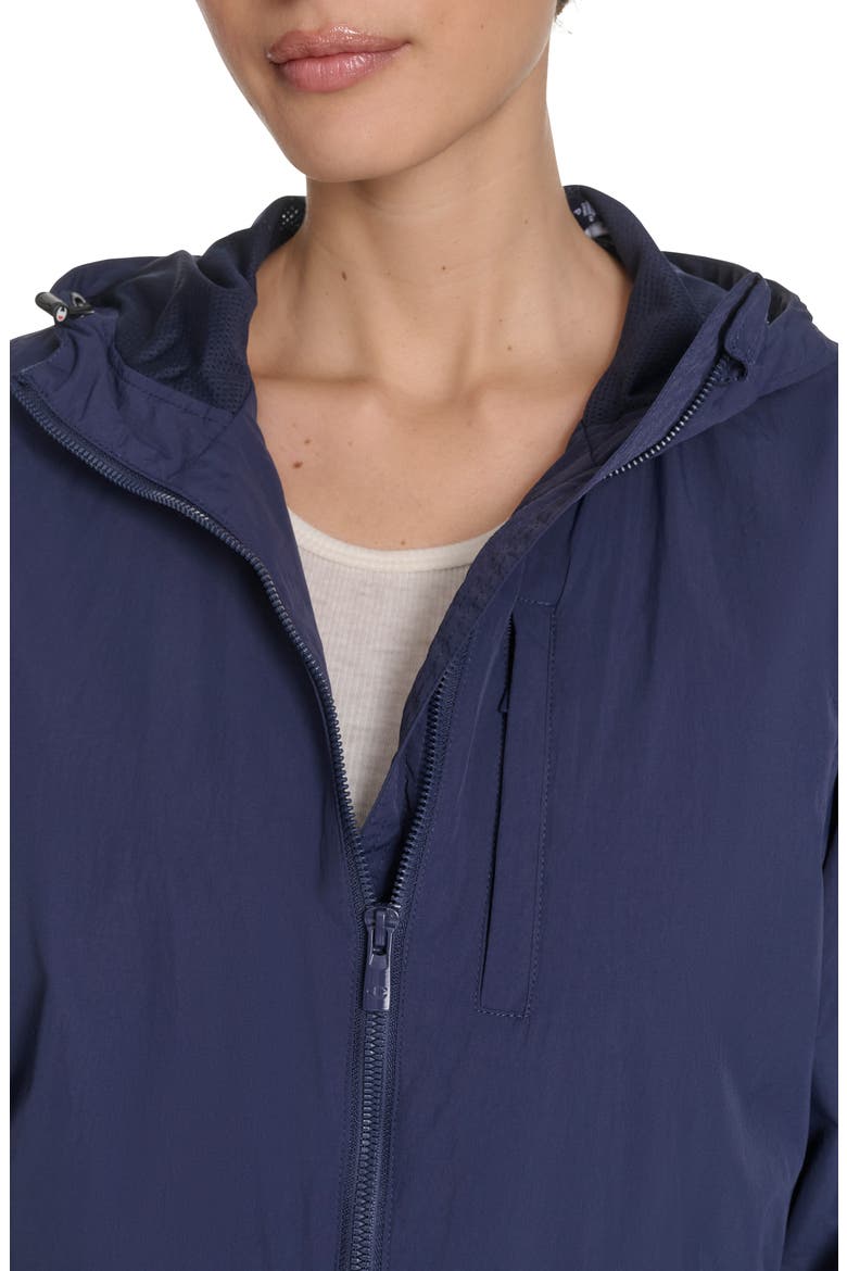 Hooded Rain Jacket, Alternate, color, PEACOAT