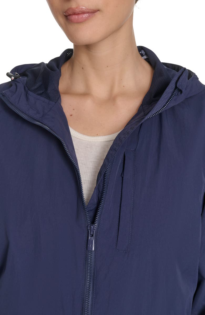 Champion Hooded Rain Jacket, Alternate, color, Peacoat