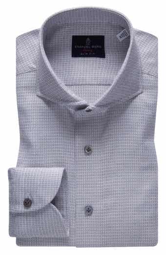 Emanuel Berg Slim Fit Extra Fine Dobby Dress Shirt