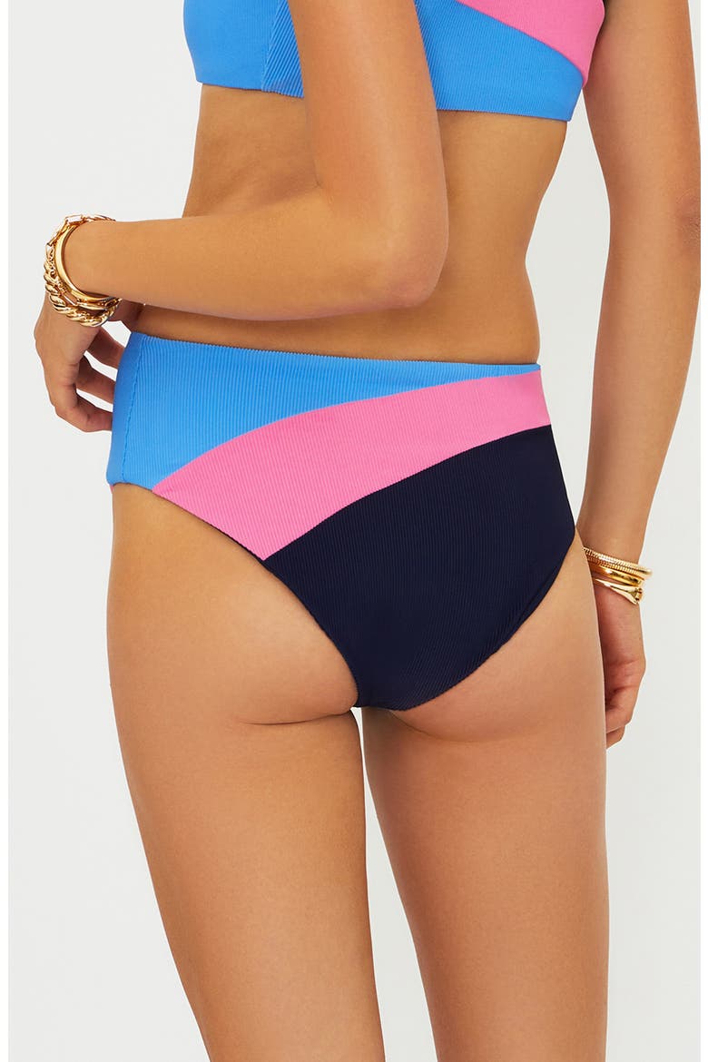 Evie Rib Colorblock Bikini Bottoms, Alternate, color, PARADISE HARBOR COLORBLOCK
