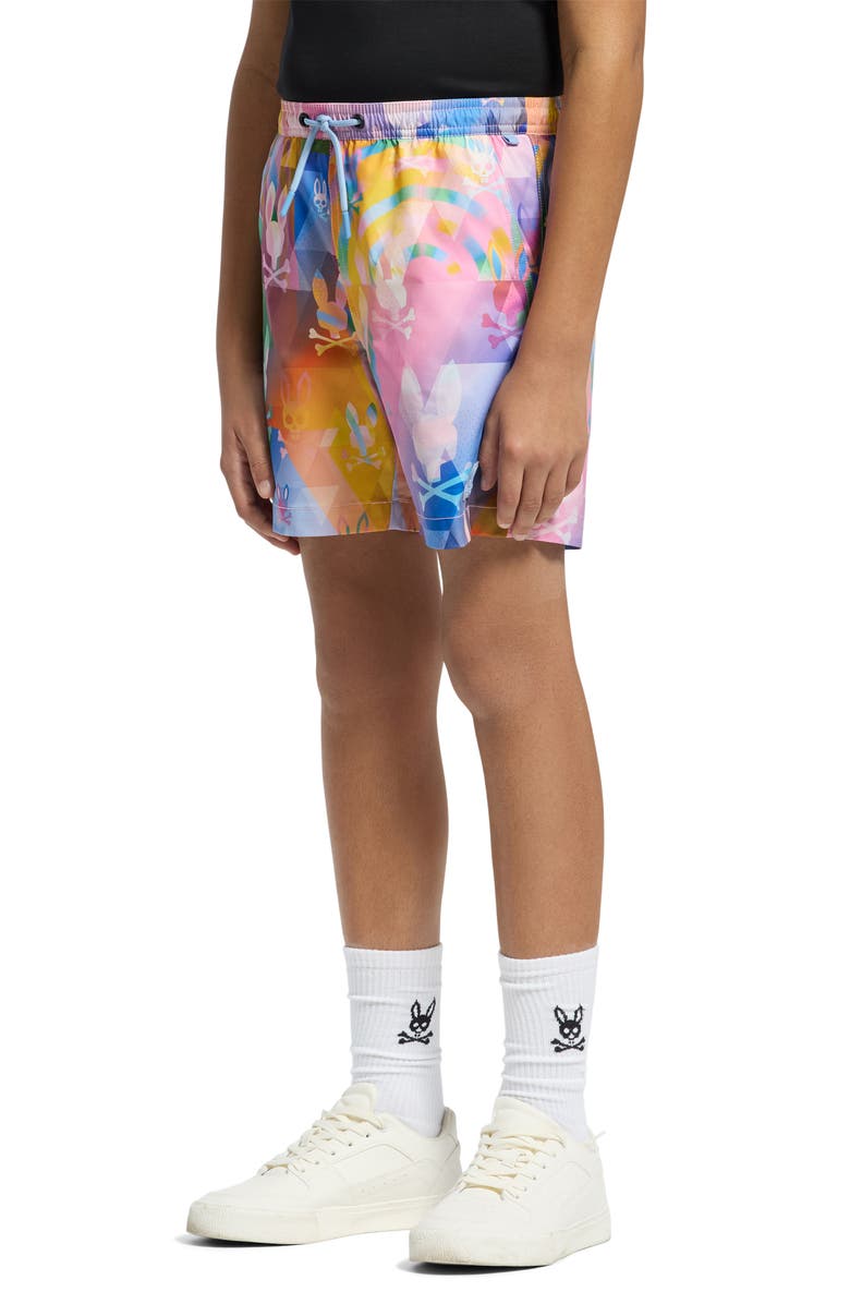 Psycho Bunny Kids' Milos Swim Trunks, Alternate, color, 