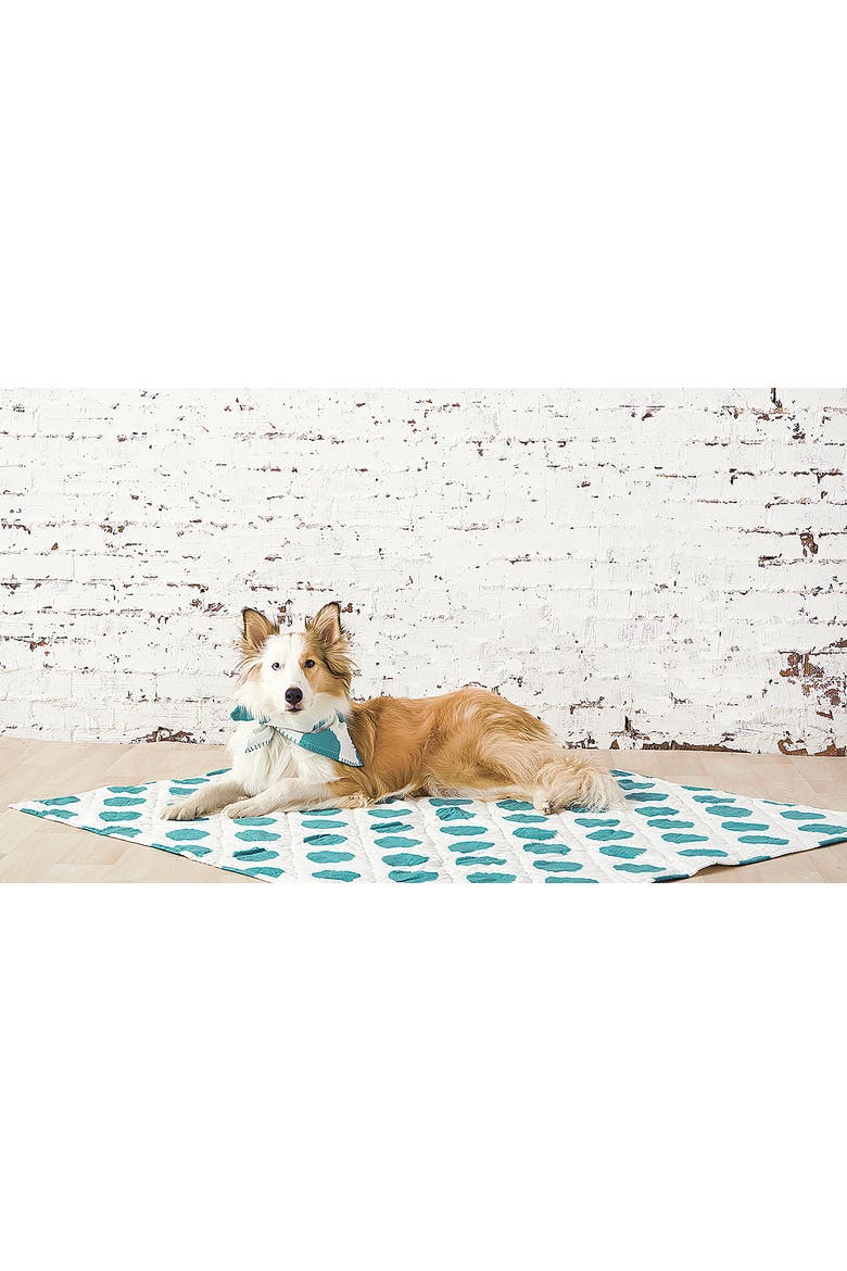 Lagoon Dot Pet Quilt 44" x 50", Alternate, color, Blue
