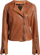 MAURITIUS Athena Perforated Leather Jacket