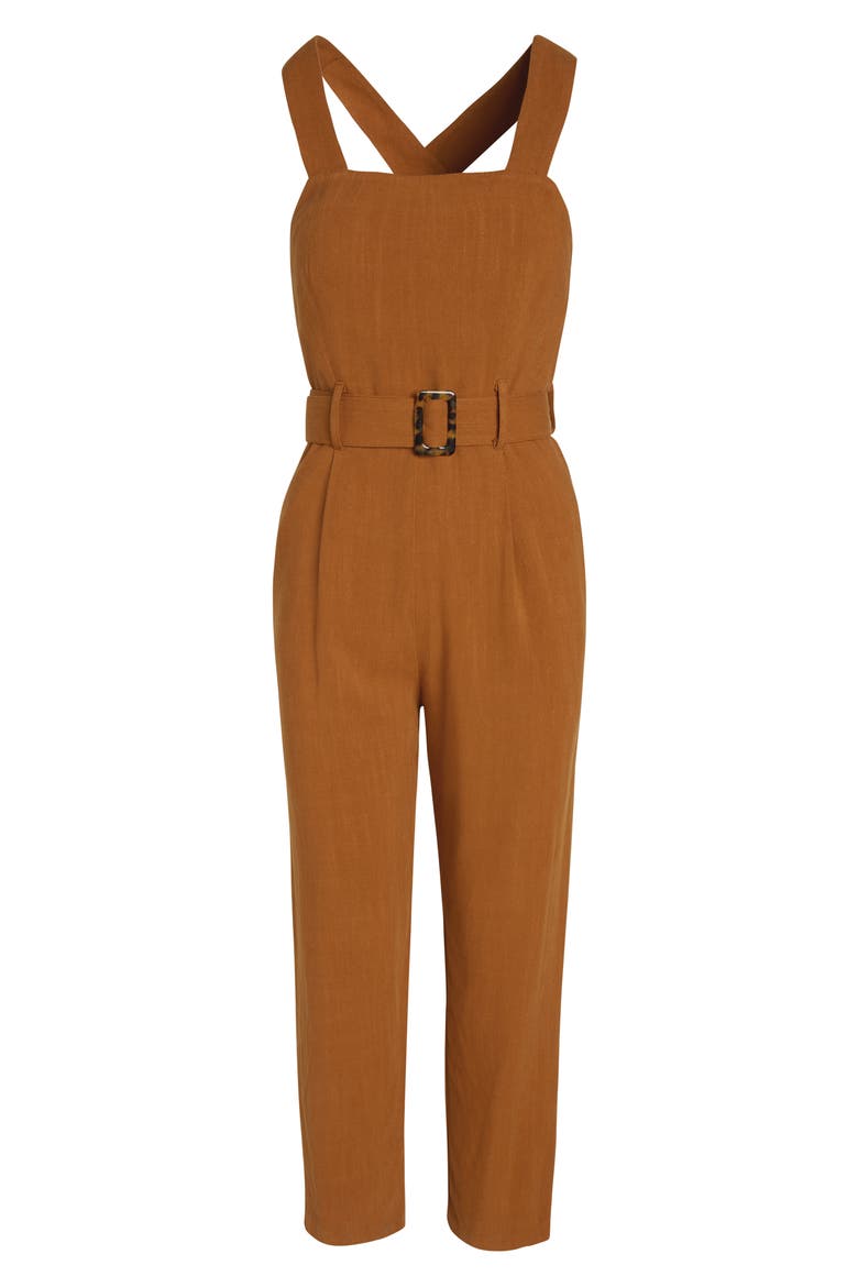 Johnson Belted Jumpsuit, Alternate, color, TERRACOTTA