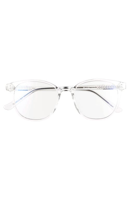 Quay Australia Blueprint 48mm Blue Light Filtering Glasses In White
