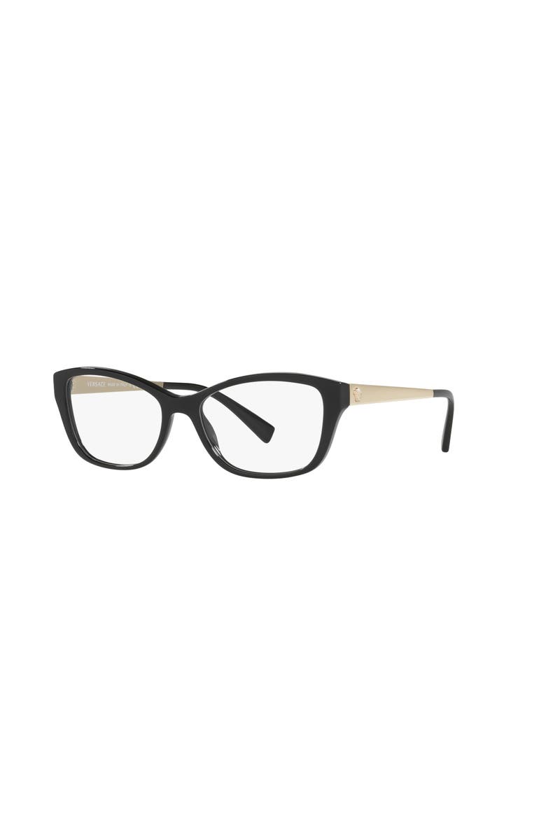 Versace 54mm Cat Eye optical glasses, Main, color, Black