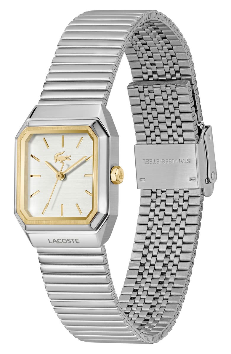 Lacoste Rene Bracelet Watch, 23mm x 30.8mm, Alternate, color, Silver