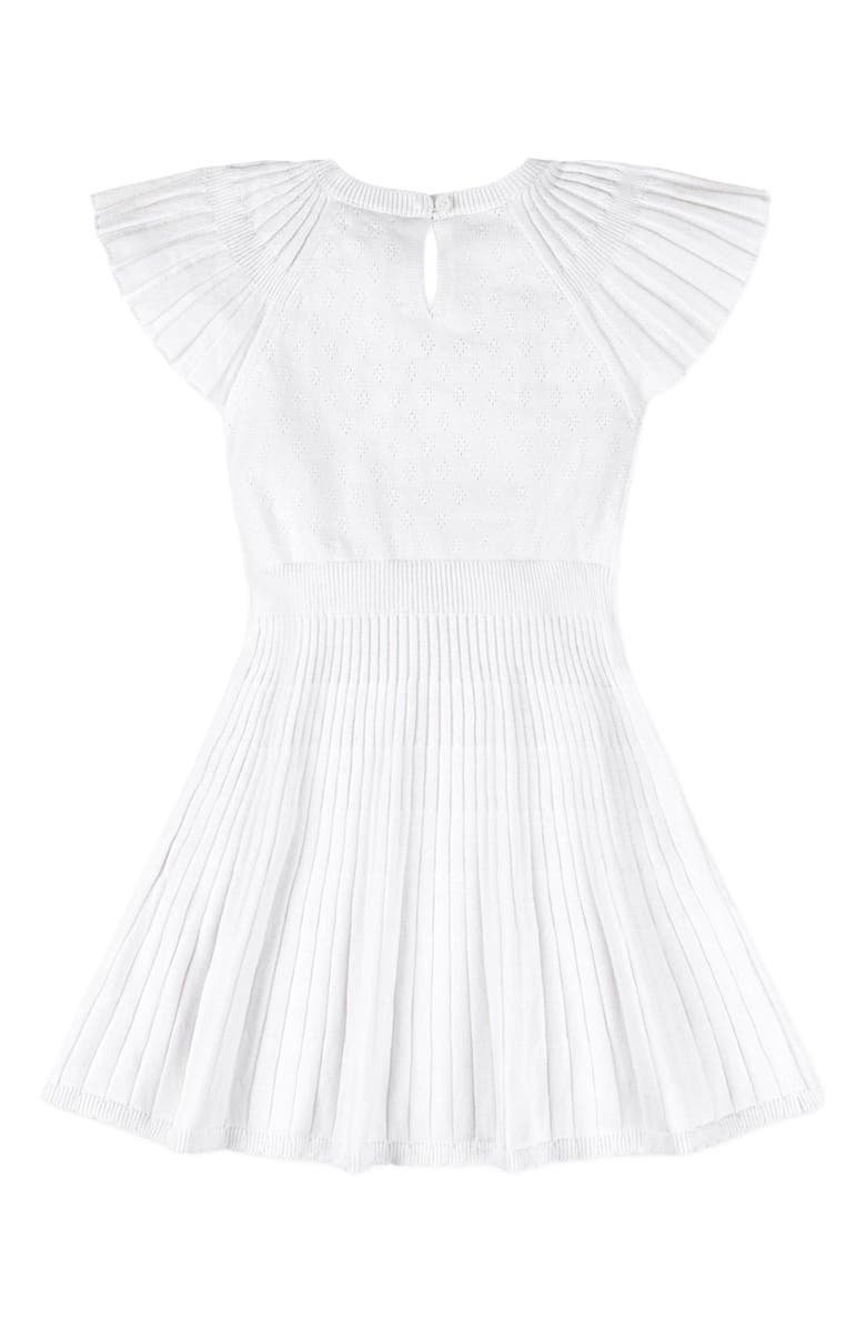 Hope & Henry Girls' Organic Flutter Sleeve Sweater Dress, Kids, Alternate, color, 