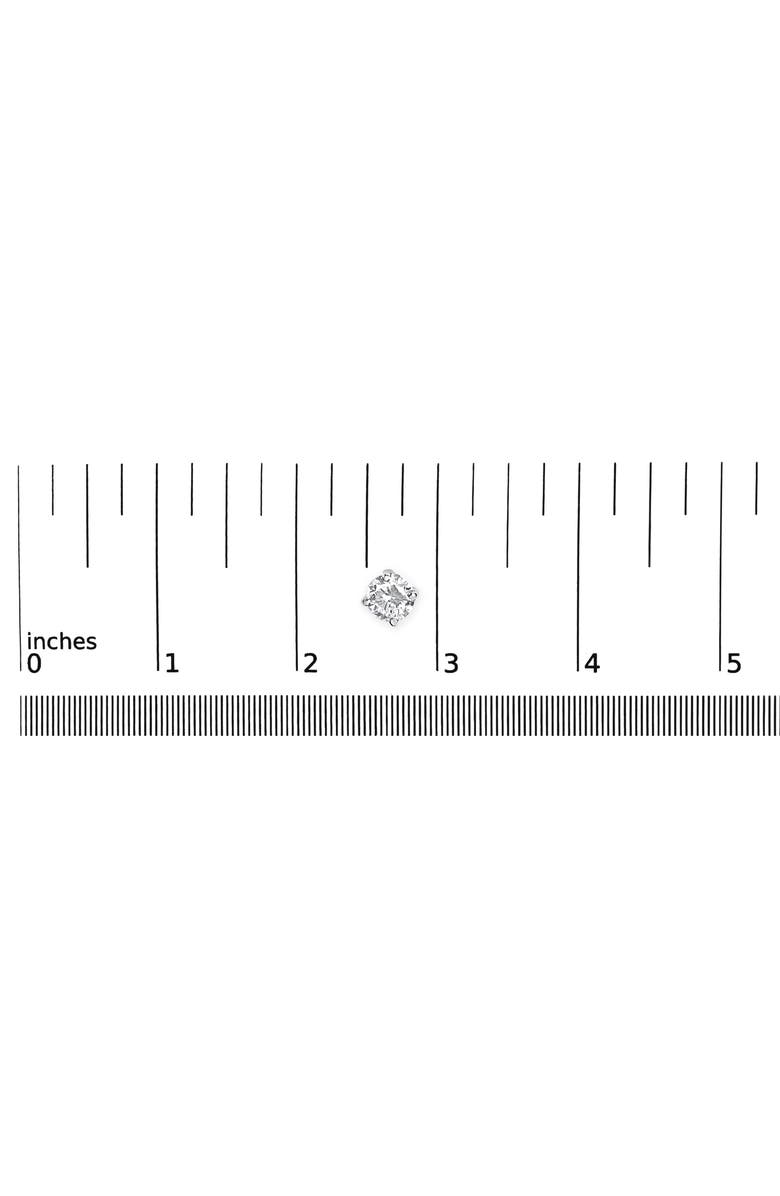 Haus of Brilliance Silver Silver 1/2 Ct Round Lab Grown Diamond Solitaire Stud Earrings, Alternate, color,